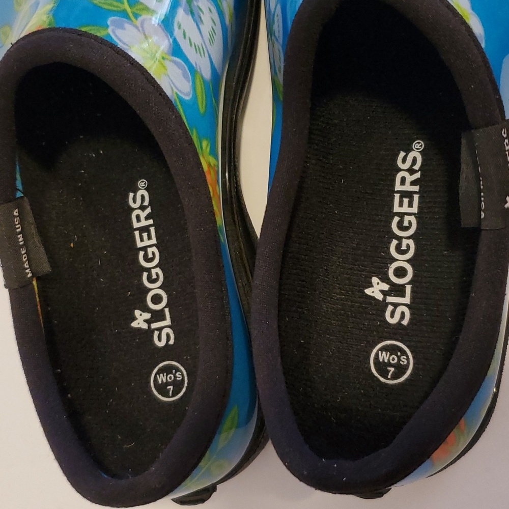 Sloggers Floral Slip On Gardening Shoes Womens Size 7 - Picture 6 of 7